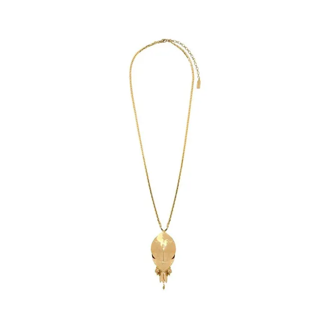 Toi&Moi long necklace - gold