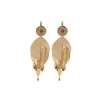 Toi&Moi sleeper earrings - gold