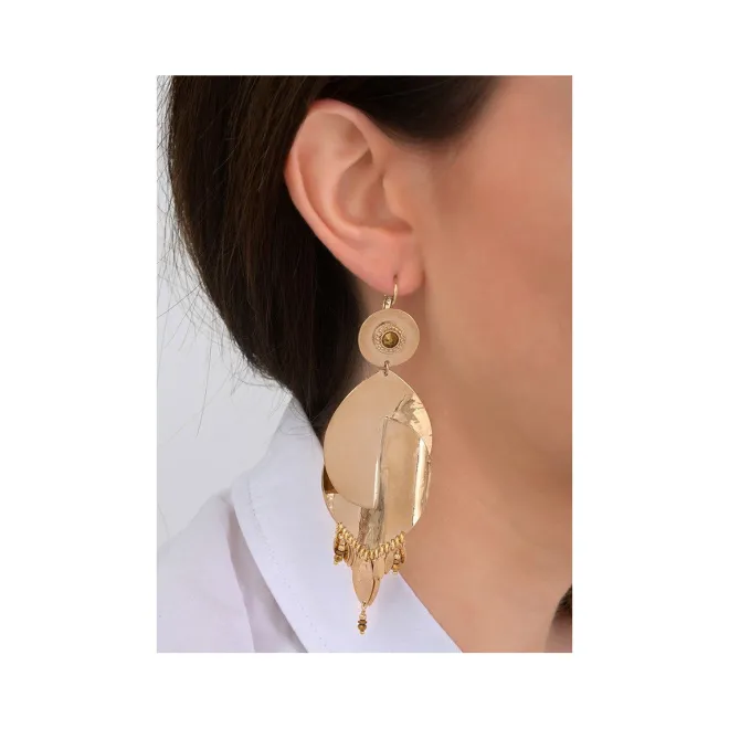 Toi&Moi sleeper earrings - gold