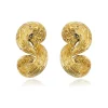 Zaza clip-on earrings - gold