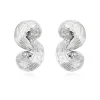 Zaza clip-on earrings - silver