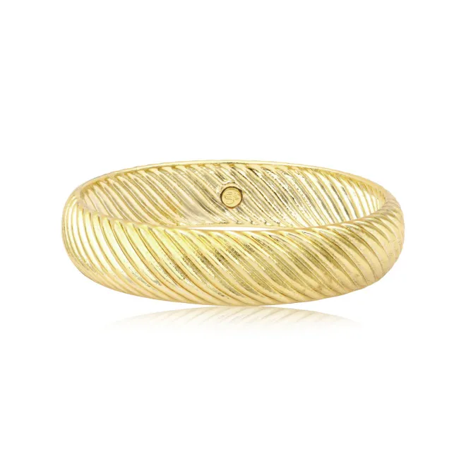 Zaza lightweight bangle bracelet - gold