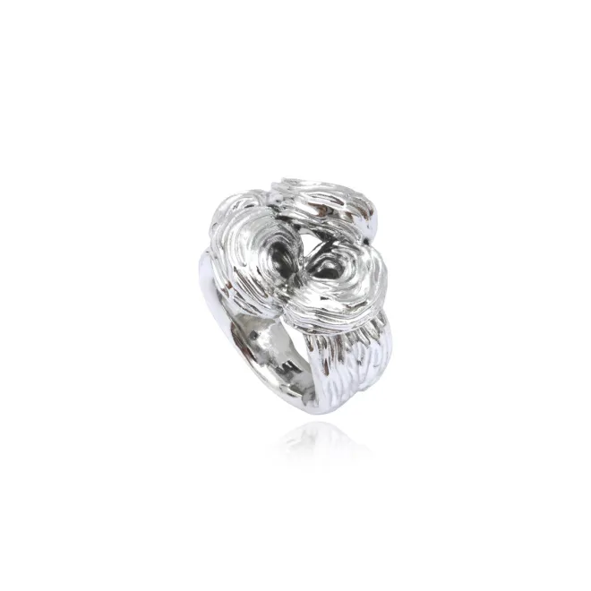Zaza wide ring - silver